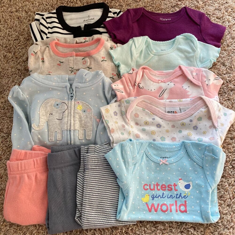 3 Month Girls Lot Spring - Some New